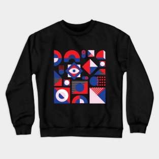 Abstract I Can See You Red Pink Blue Crewneck Sweatshirt